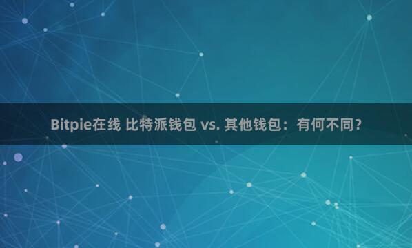 Bitpie在线 比特派钱包 vs. 其他钱包：有何不同？