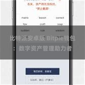 比特派安卓版 Bitpie钱包：数字资产管理助力者