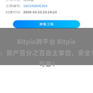 Bitpie跨平台 Bitpie钱包：资产百分之百自主掌控，安全可靠！