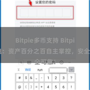 Bitpie多币支持 Bitpie钱包：资产百分之百自主掌控，安全可靠！