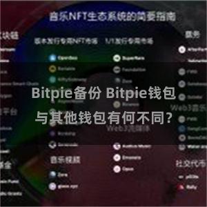 Bitpie备份 Bitpie钱包与其他钱包有何不同？