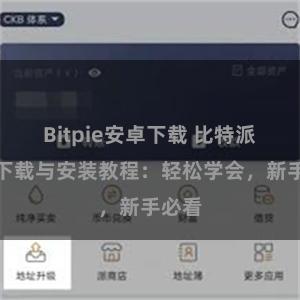 Bitpie安卓下载 比特派钱包下载与安装教程：轻松学会，新手必看