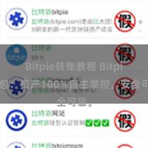 Bitpie转账教程 Bitpie钱包：资产100%自主掌控，安全可靠。