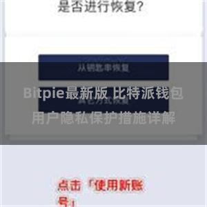 Bitpie最新版 比特派钱包用户隐私保护措施详解