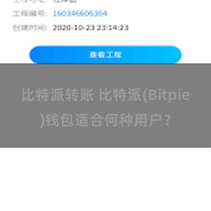 比特派转账 比特派(Bitpie)钱包适合何种用户？