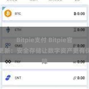 Bitpie支付 Bitpie官方更新：安全存储让数字资产更有保障