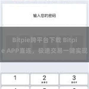 Bitpie跨平台下载 Bitpie APP直连，极速交易一键实现