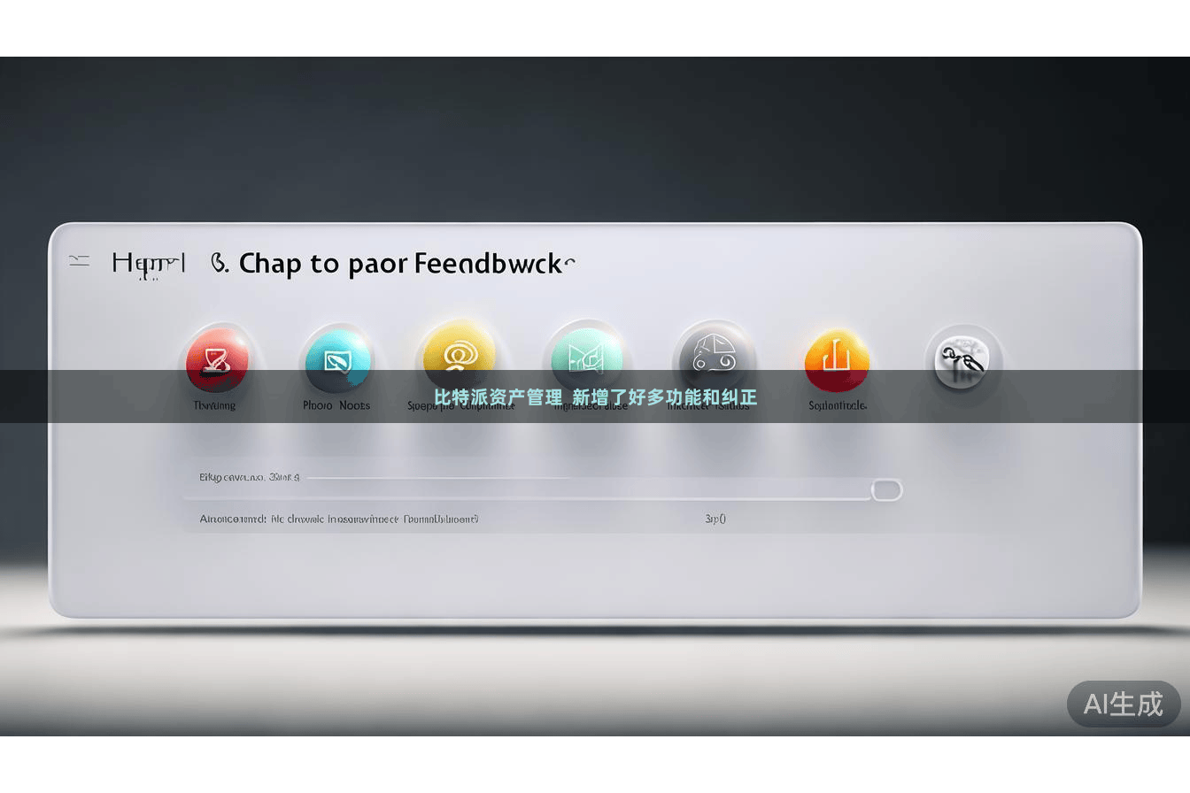 比特派资产管理  新增了好多功能和纠正