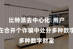 比特派去中心化  用户不错在合并个诈骗中处分多种数字财富