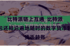 比特派链上互通  比特派钱包还相沿遍地随时的数字货币转账
